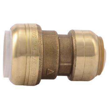 Adapter Reducer 3/4" x 1/2" Push-To-Connect Fits PEX Copper Poly Pipes